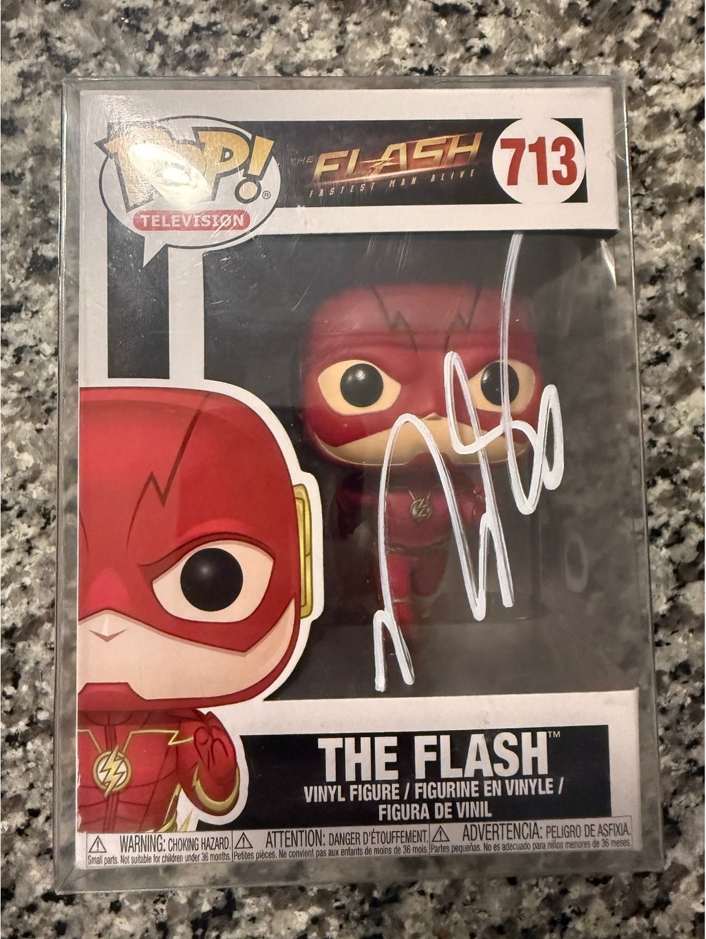 Funko Pop Flash #713 Signed by Norm Rapmund SWAU Certified Auto